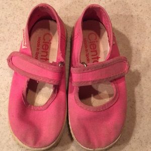 Cienta Pink Mary Jane Sneakers